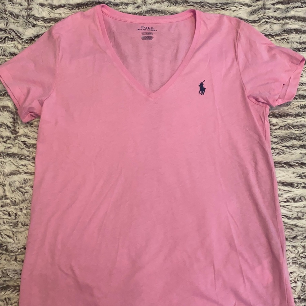 Polo Ralph Lauren pink tee. Size large